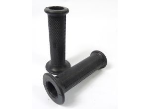 Lambretta Headset (handlebar) grips, TZR type, pair, Black, S3, MB