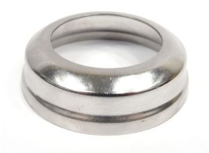 Lambretta Fork steering bearing dust protection plate cover in frame, stainless steel, MB