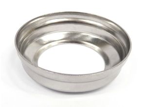 Lambretta Fork steering bearing dust protection plate cover in frame, stainless steel, MB