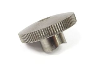 Lambretta Brake adjuster nut, knurled, stainless steel, MB