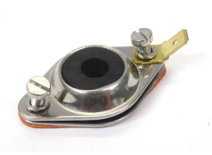 Lambretta Magneto housing sealing plate kit (2 plates, screws, washers, grommet, gasket) large electronic type, Race-Tour MB