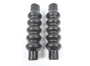 Lambretta Fork damper gaiters (bellows) for standard and bgm thin front shockers, Black, pair, MB