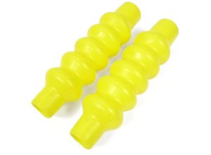 Lambretta Fork damper gaiters (bellows) for standard and bgm thin front shockers, Yellow, pair, MB