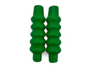 Lambretta Fork damper gaiters (bellows) for standard and bgm thin front shockers, Green, pair, MB
