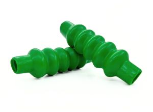 Lambretta Fork damper gaiters (bellows) for standard and bgm thin front shockers, Green, pair, MB