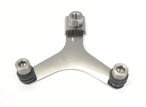 Lambretta Horn, bracket kit, stainless steel, Late S2, early S3, MB