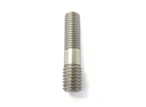 Lambretta Stepped stud, 7 to 8mm - 17x7x10mm, Lambretta oval exhaust port, stainless steel, MB