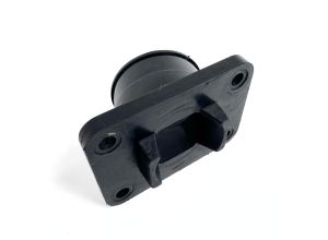 Carb Inlet mounting flange rubber, 4 hole, fits MB Shorty reed, Dellorto PHBH, VHSH, MB type, Race-Tour MB