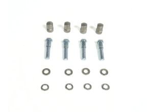 Lambretta Wheel rim, tubeless screw kit for SIP rims (4 x studs, nuts, spring and flat washers) stainless steel, MB