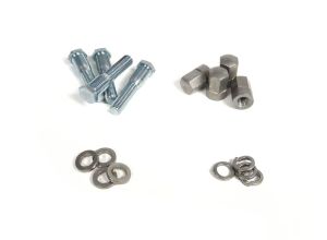 Lambretta Wheel rim, tubeless screw kit for SIP rims (4 x studs, nuts, spring and flat washers) stainless steel, MB