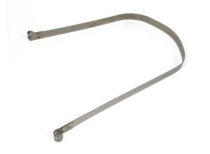 Lambretta Petrol (fuel) tank strap, medium 628mm, uses medium blocks, stainless steel, S2/3, MB