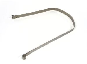Lambretta Petrol (fuel) tank strap, short 616mm, uses medium blocks, stainless steel, Spanish, S3, MB