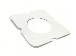 Gasket Lambretta Inlet, TS1, reed round hole, high strength fuel resistant, White, Race-Tour MB