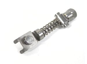 Lambretta Front brake cable adjuster assembly, hex nut, stainless steel, Gp, MB