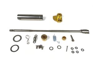 Lambretta Headset (handlebar) rod kit, throttle side (spline in - paddle out, 311mm) Li 125/150, S3, MB