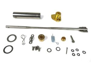 Lambretta Headset (handlebar) rod kit, throttle side (hole in - paddle out, 300mm) Spanish late type, MB