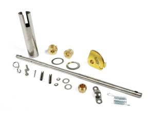 Lambretta Headset (handlebar) rod kit, throttle side (hole in - hole out, 287mm) Gp, Sx, Tv, Special 125, late S3, MB