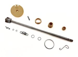Lambretta Headset (handlebar) rod kit, clutch side (spline in - paddle out, 300mm) Spanish early type, MB