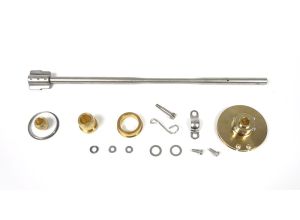 Lambretta Headset (handlebar) rod kit, clutch side (hole in - paddle out, 300mm) Spanish late type, MB
