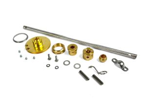 Lambretta Headset (handlebar) rod kit, clutch side (hole in - hole out, 287mm) Gp, Sx, Tv, Special 125, late S3, MB