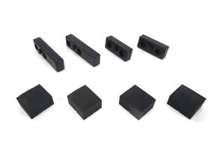 Lambretta Petrol (fuel) tank strap rubber buffer set (2 back, 2 bottom, 4 side rubbers) S3, MB