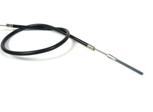 Lambretta Cable, Black, Rear brake nylon lined, threaded inner, Race-Tour MB