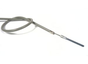Lambretta Cable, Grey, Rear brake nylon lined, threaded inner, Race-Tour MB