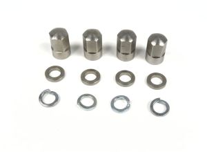 Lambretta Wheel rim, tubeless nut and washer kit for SIP rims (4 x nuts, 4 x spring washers 4 x plain washers) MB