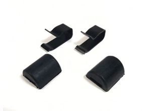 Lambretta Side panel buffer and clip set, pair, S3, MB