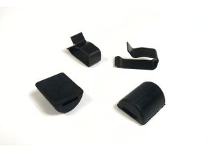 Lambretta Side panel buffer and clip set, pair, S3, MB