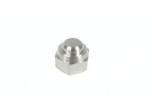 Nut dome 16x1.5mm, 27mm OD, Lambretta Rear shocker/Engine mount (not rear hub) stainless steel, MB