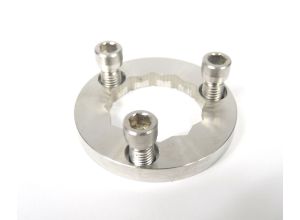 Lambretta Rear hub nut lockwasher kit (lockwasher 3 hole type and screws only) stainless steel, MB