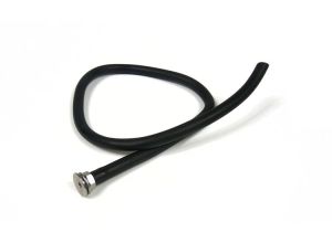 Lambretta air bellows drain plug screw with nut and pipe, stainless steel, MB