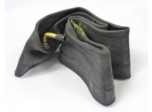 Lambretta Inner tube, 350:10 with short elbow, front and back fitting,