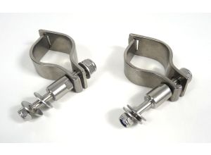 Lambretta Fork top damper brackets, bolt on for 125/150 forks, stainless steel, Race-Tour MB