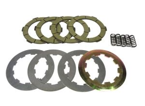 Lambretta Clutch plate kit (4 plate) (4x3.5mm friction, 3x1.5mm steels, springs) standard clutch, Race-Tour MB