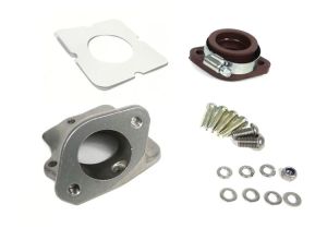 Inlet manifold, Lambretta TS1, with flange rubber, Dellorto PHBH, Race-Tour MB