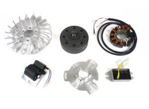 Lambretta Electronic ignition kit (flywheel, stator, CDI, regulator) road version, AC, Gp, Vape