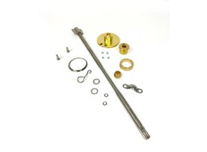 Lambretta Headset (handlebar) rod kit, clutch side, spline in plate out 320mm, long, S1/2, Spanish S2, MB