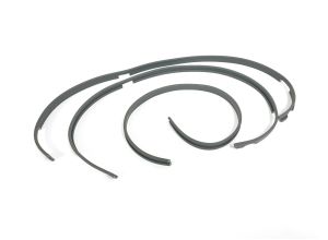 Lambretta Horn cast side and front mudguard rubber, S1/2, Grey set of 3
