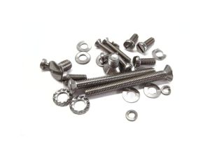 Lambretta Headset (handlebar) fastener kit, stainless steel, S2