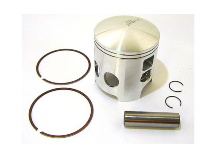 Lambretta Piston kit, 65.50mm, 39mm crown, reed cylinders, forged, Race-Tour MB