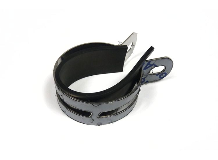 Lambretta Silencer clamp for BGM Clubman Sport, including rubber