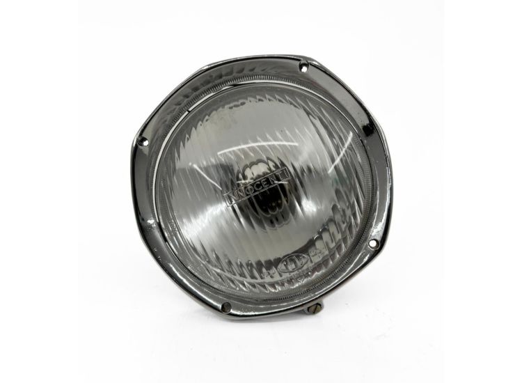 Lambretta Headlight, assembly, complete with bulb holder, Sx, Tv, ITALIAN