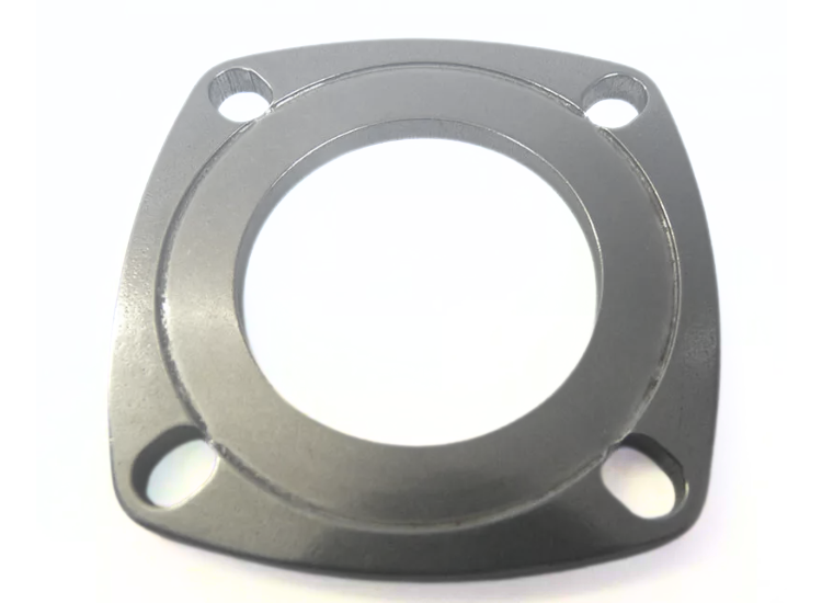 Lambretta Rear hub bearing plate, 0.5/0.7mm recess, stainless steel, MB