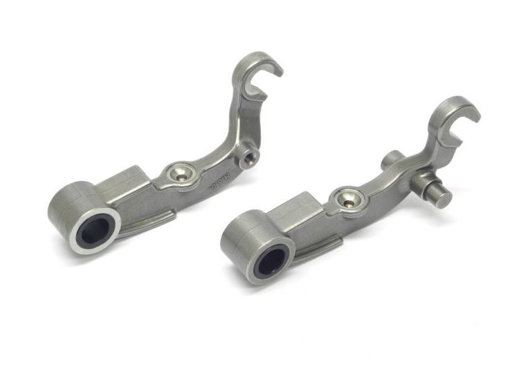 Lambretta Fork links, drum type with damper stud lugs, uses GP rods, pair (with nylon bushes) Race-Tour MB