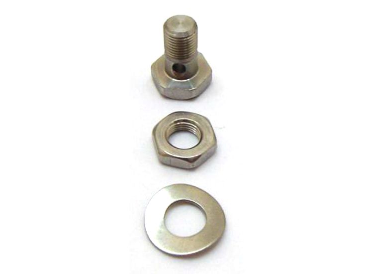 Lambretta Rear brake pedal clamp bolt assembly, stainless steel, MB