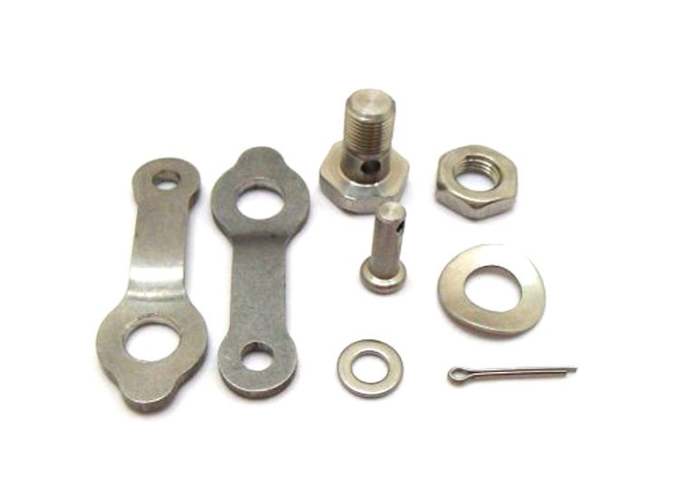 Lambretta Rear brake pedal clamp kit (set) stainless steel, MB