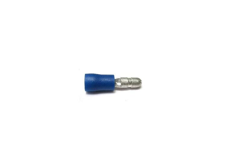 Universal Electrical connector, 4mm, male bullet, Blue