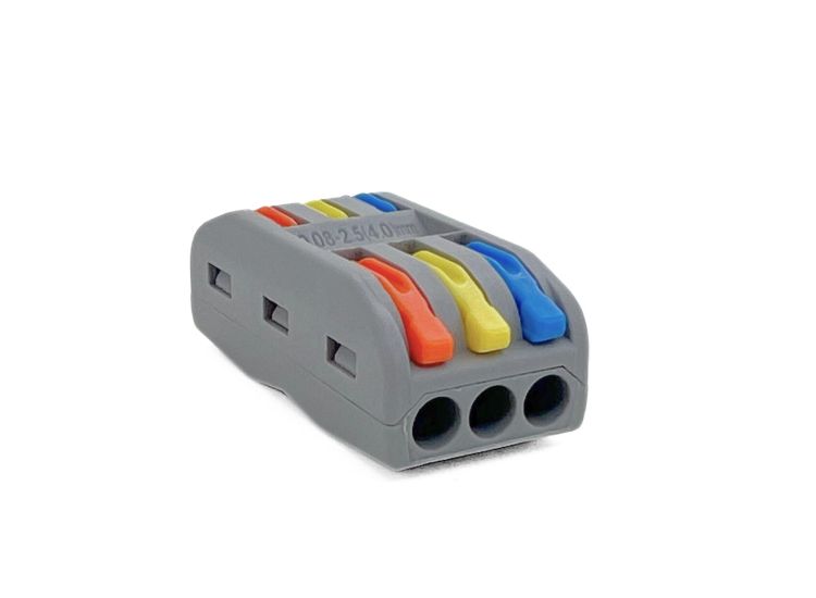 Universal Electrical connector, 3 in 3 out